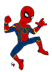 spider iron infinity war avengers clipart springfield punx spiderman simpsons characters marvel superheroes fan