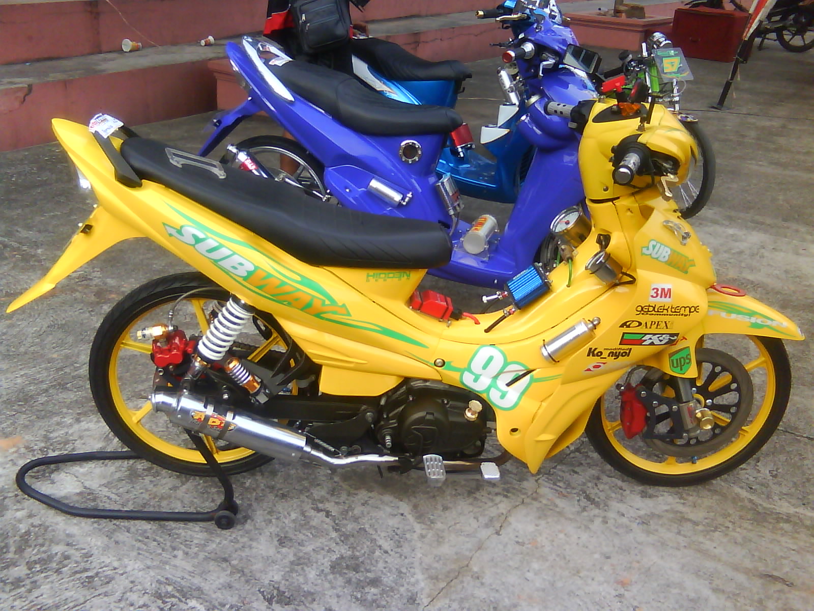 Modifikasi motor yamaha jupiter mx 135 cc thailook 