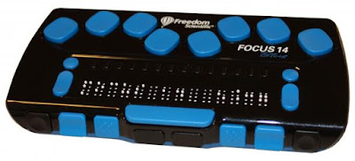 An image of the Force 40 Braille keyboard 