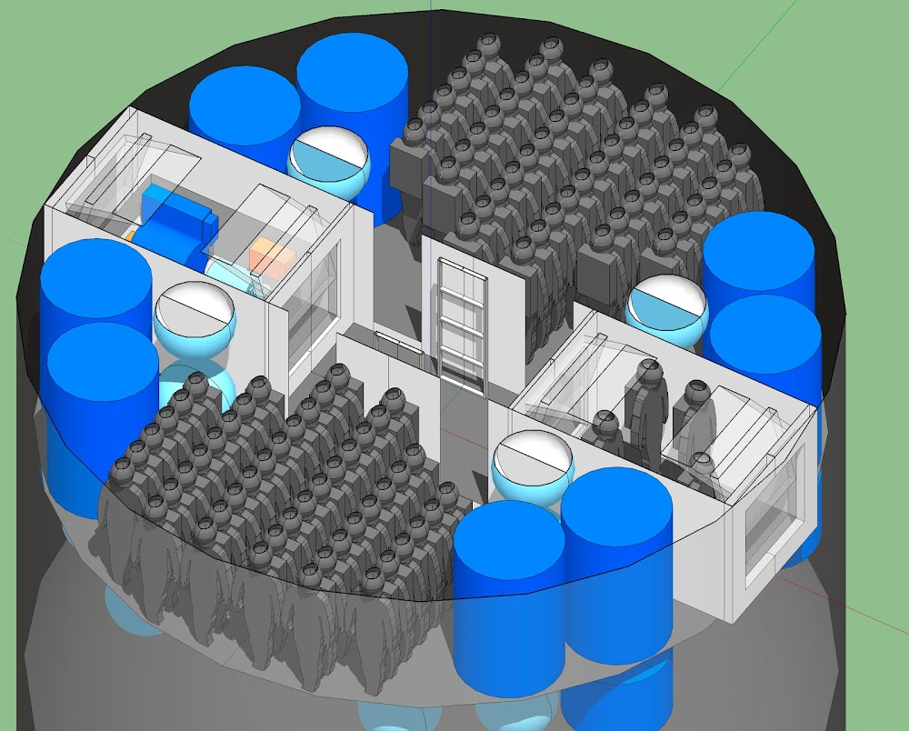 SpaceX Starship interior concept for 100 passengers by Joseph Lantz ...