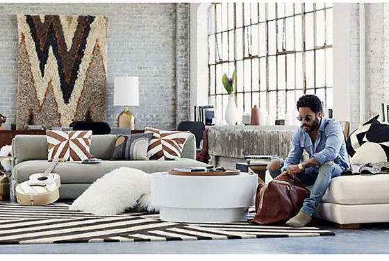 Lenny Rug Delightfully Chic: Lenny Kravitz for CB2