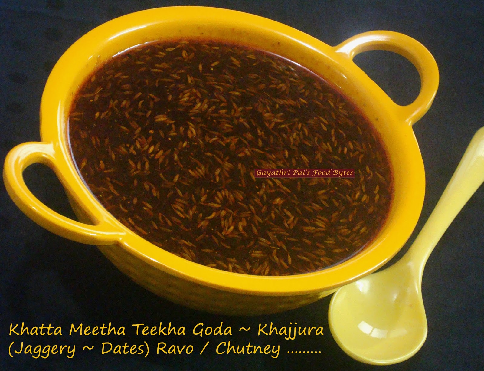 Gayathri Pai's Food Bytes Khatta Meetha Teekha Jaggery Dates Ravo