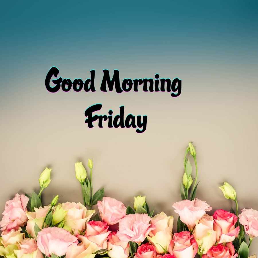 good morning friday flowers images