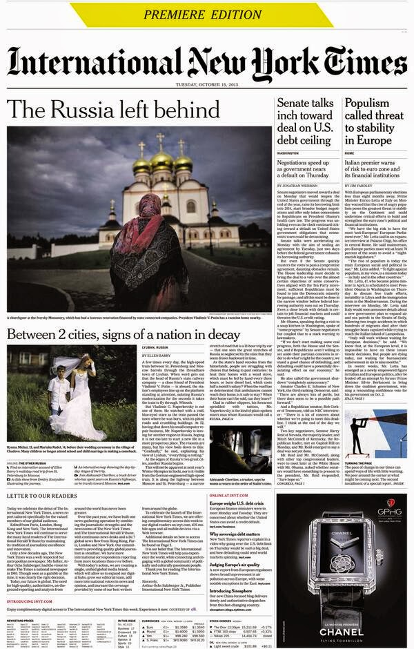 Análisis de Medios International New York Times Una edición global.