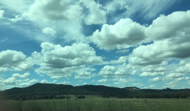 Mudgee landscape with dramatic sky