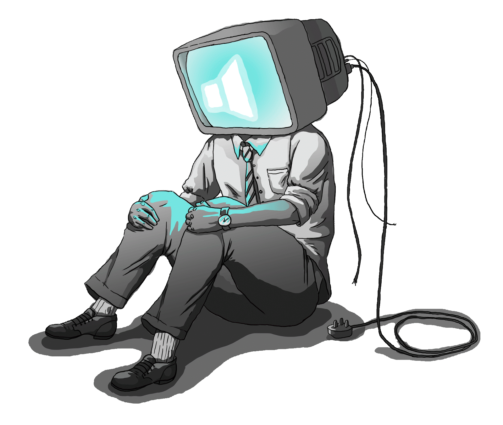 Телевизор вместо головы. Человек с головой телевизора. Чел с телевизором на голове. Парень с головой телевизора.