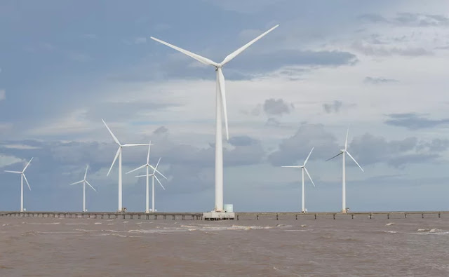 Vietnam's only marine wind farm