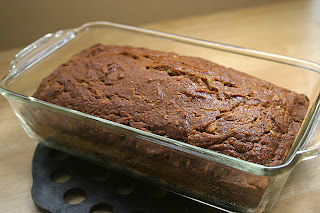 vegan pumpkin walnut bread