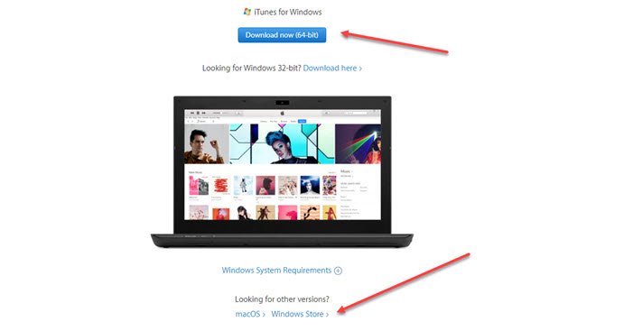 Falta iTunes.exe y no se puede encontrar en Windows 10