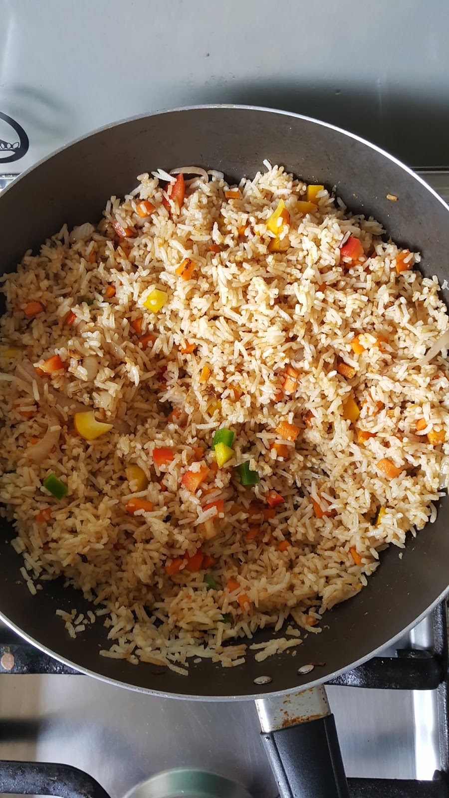 COLORED BELL PEPPER FRIED RICE