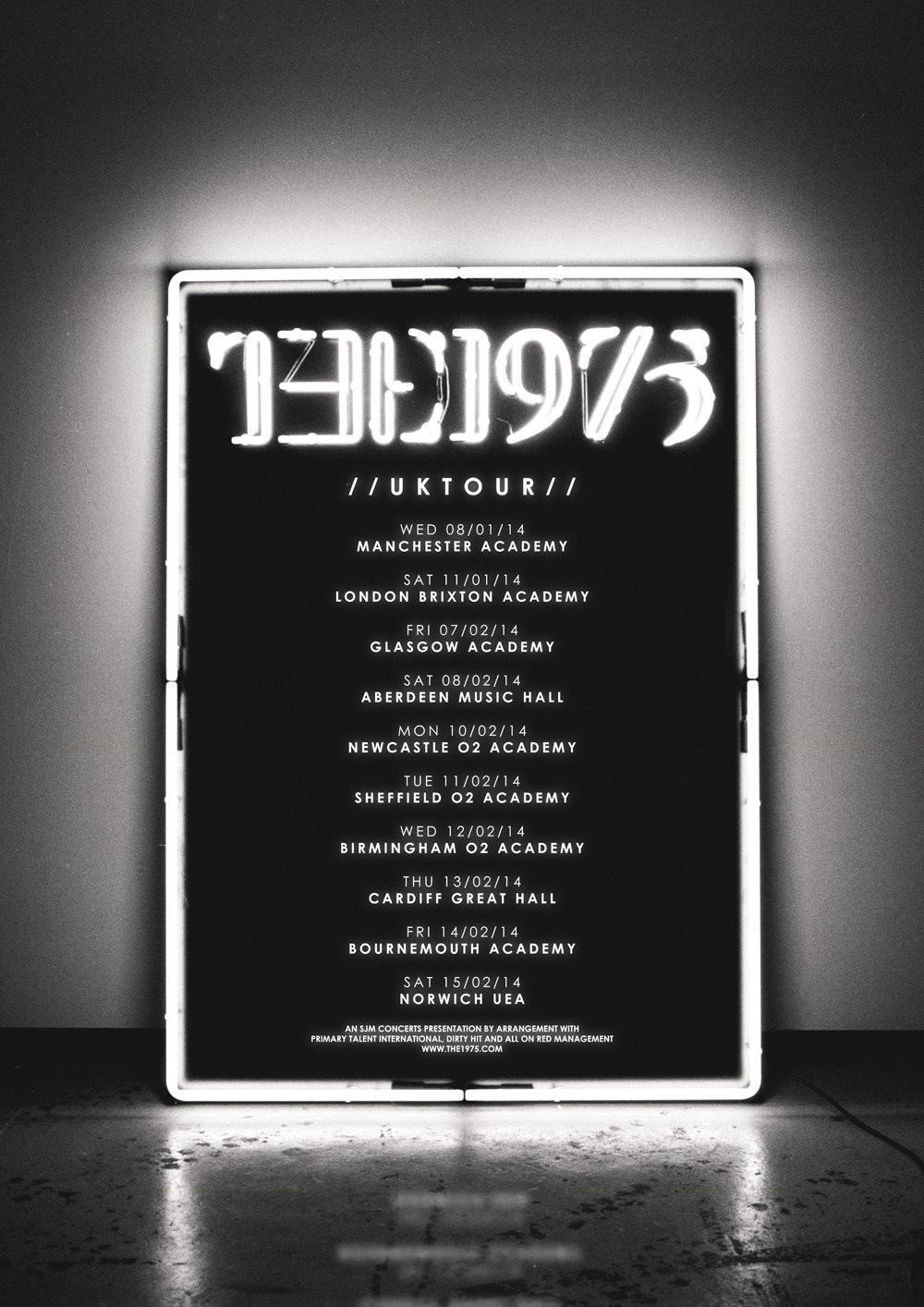 the 1975 tour schedule