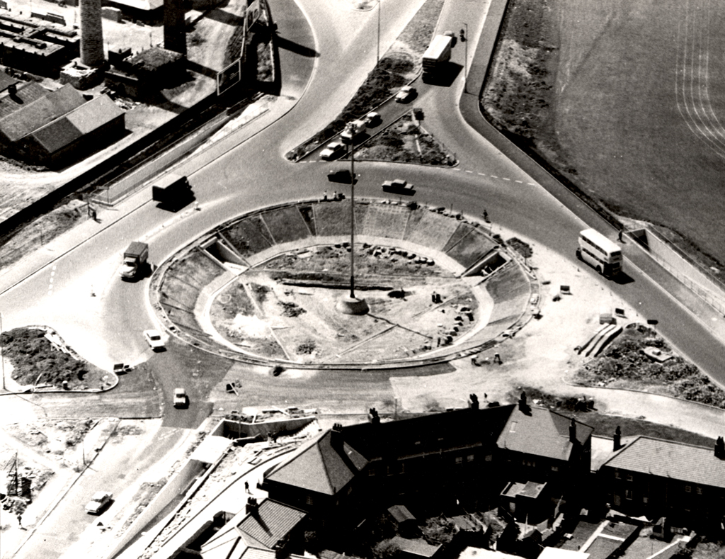 Photographs Of Newcastle Cowgate Roundabout and Shops
