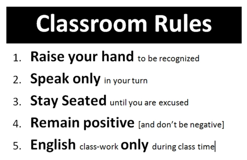 Classroom decorum essay image