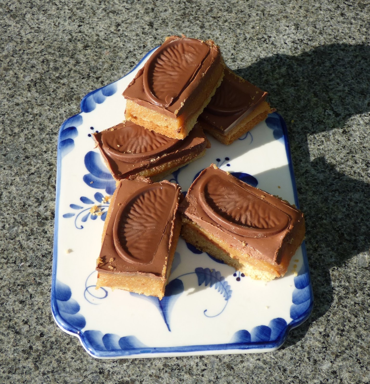 Chez Maximka Millionaire's shortbread with Terry's Chocolate Orange