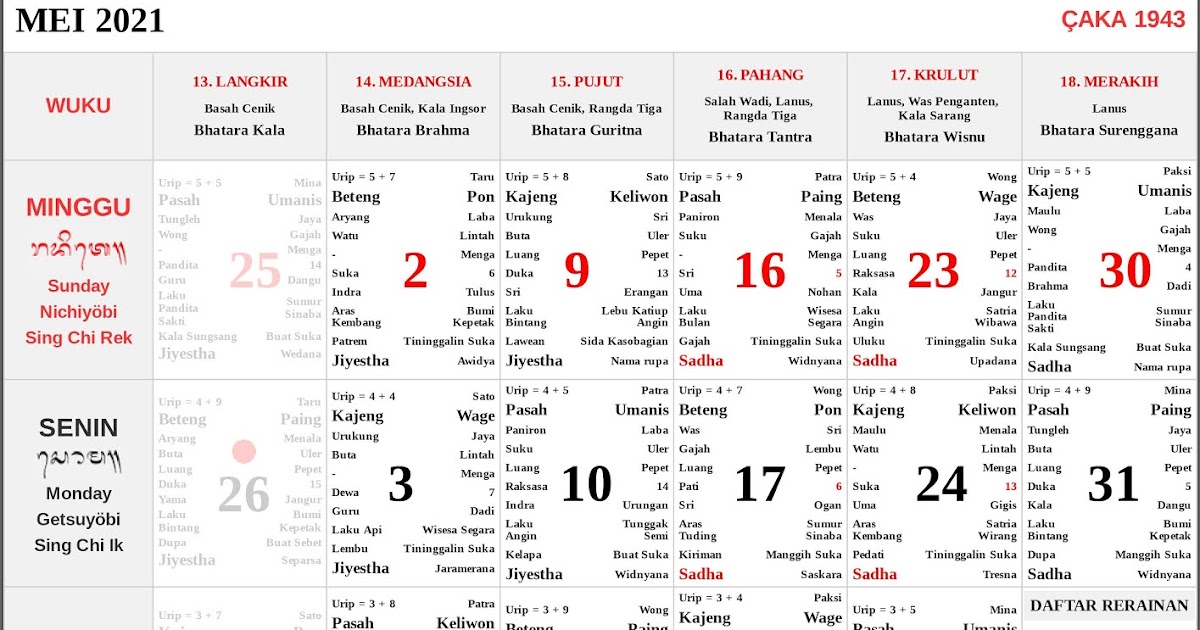 Kalender Bali Mei 2021 Lengkap PDF dan JPG - Enkosa.Com - Informasi