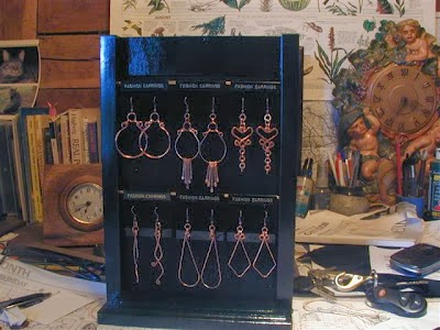 Copper earrings