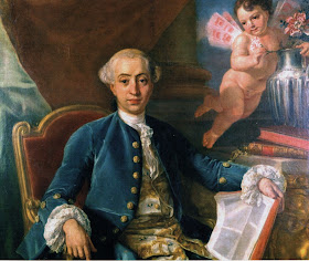 A portrait of Girolamo Casanova painted in 1760 by the German artist Anton Raphael Mengs
