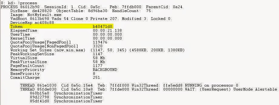 BSODTutorials: Windows Integrity Levels - Process Explorer and WinDbg