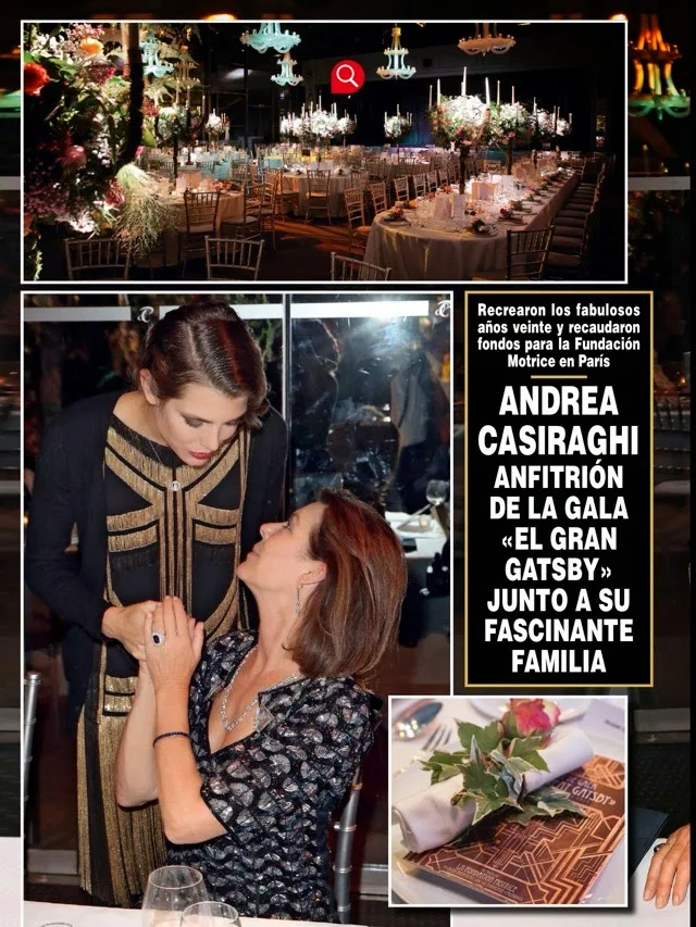 Andrea Casiraghi attended the annual party of the Foundation Motrice