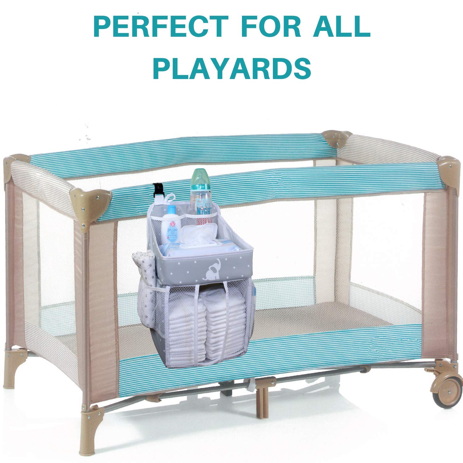 baby crib diaper caddy