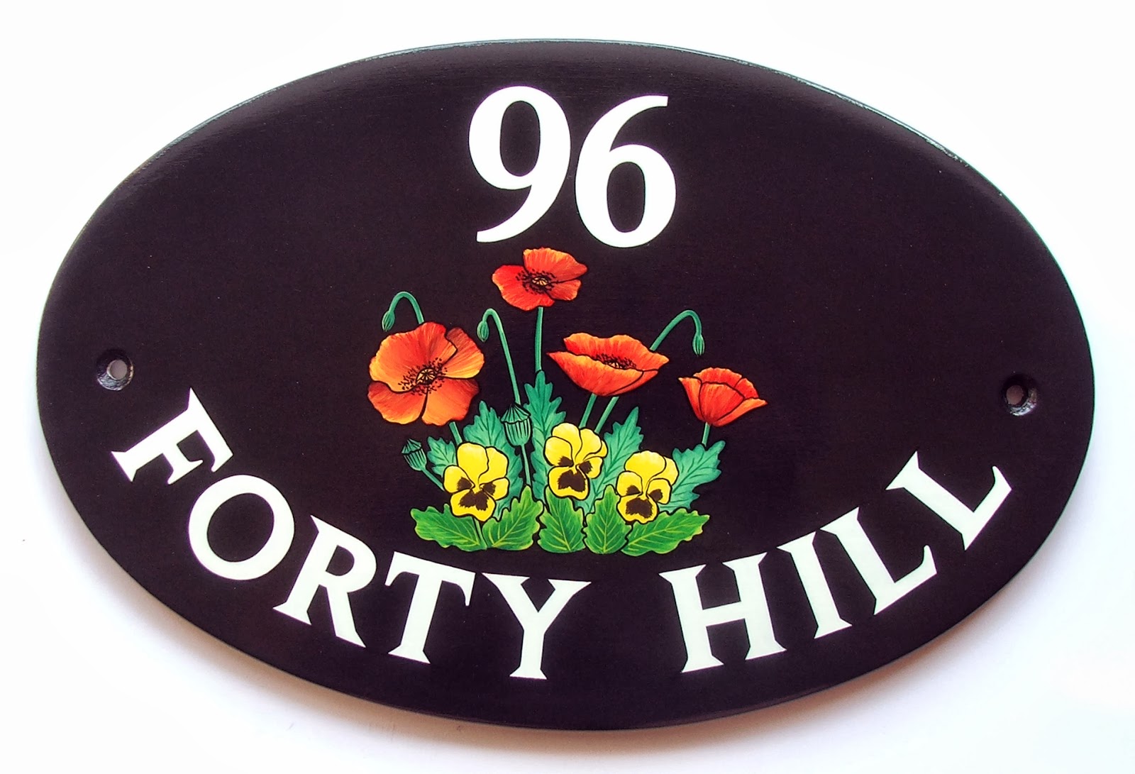 Hand Painted House Signs by Ceramic Art Hand painted ceramic house