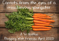 Blog With Friends, a multi-blogger project based post incorporating a theme, Carrots | Carrots from the Eyes of a Mischievous Youngster by P. J. of A 'lil HooHaa | Featured on www.BakingInATornado.com