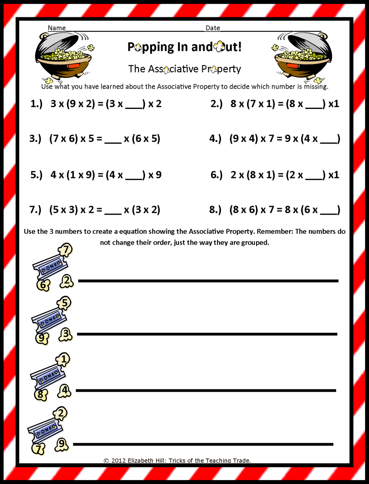Mrs. Hill's Perfect P.I.R.A.T.E.S.: The Properties of Multiplication