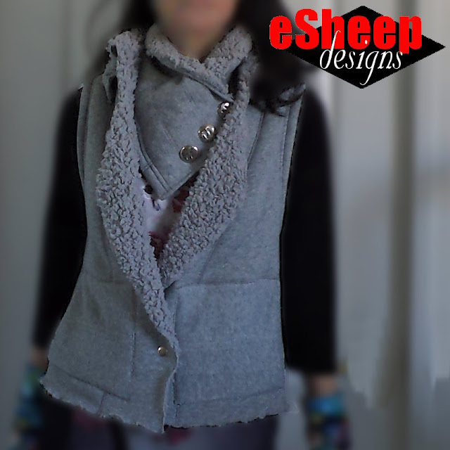 Refashioned vest by eSheep Designs