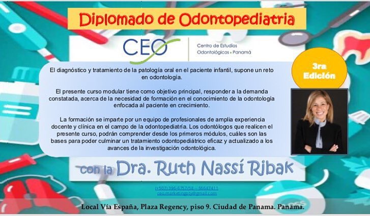 3er DIPLOMADO DE ODONTOPEDIATRIA CEO