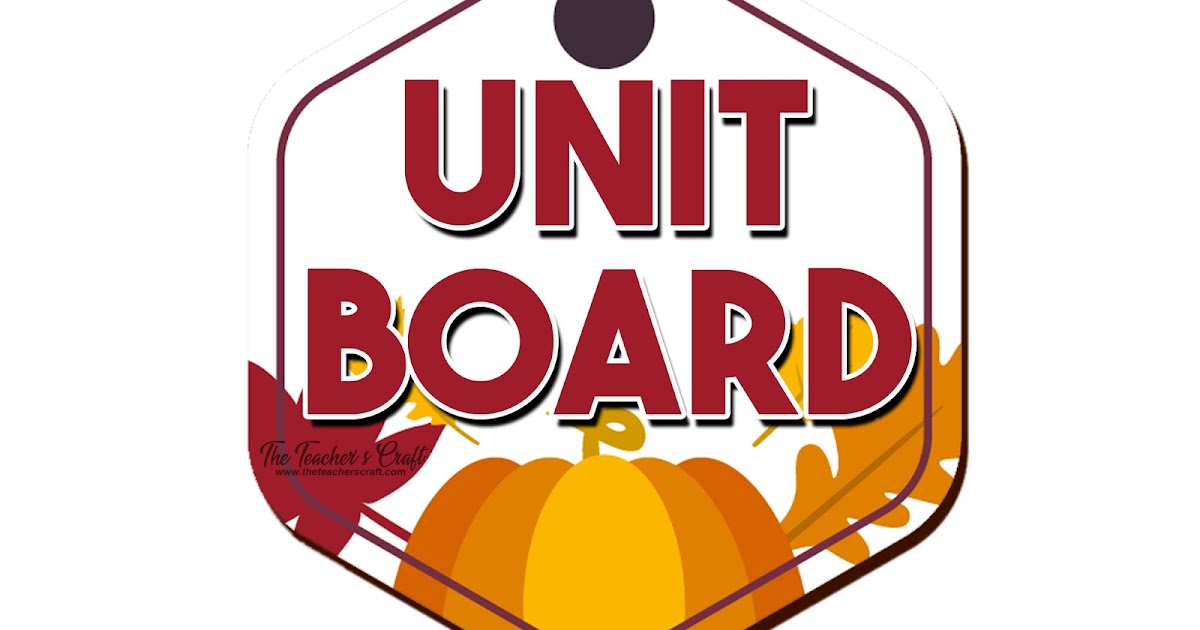 UNIT/ DISPLAY BOARD LABELS The Teachers Craft PH