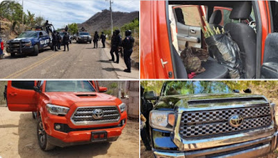 Tras reporte de balacera en Culiacán aseguran drogas y camioneta blindada