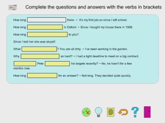 ENGLISH FOR JUNIOR HIGH SCHOOL Present Perfect Continuous Tense Exercise 5