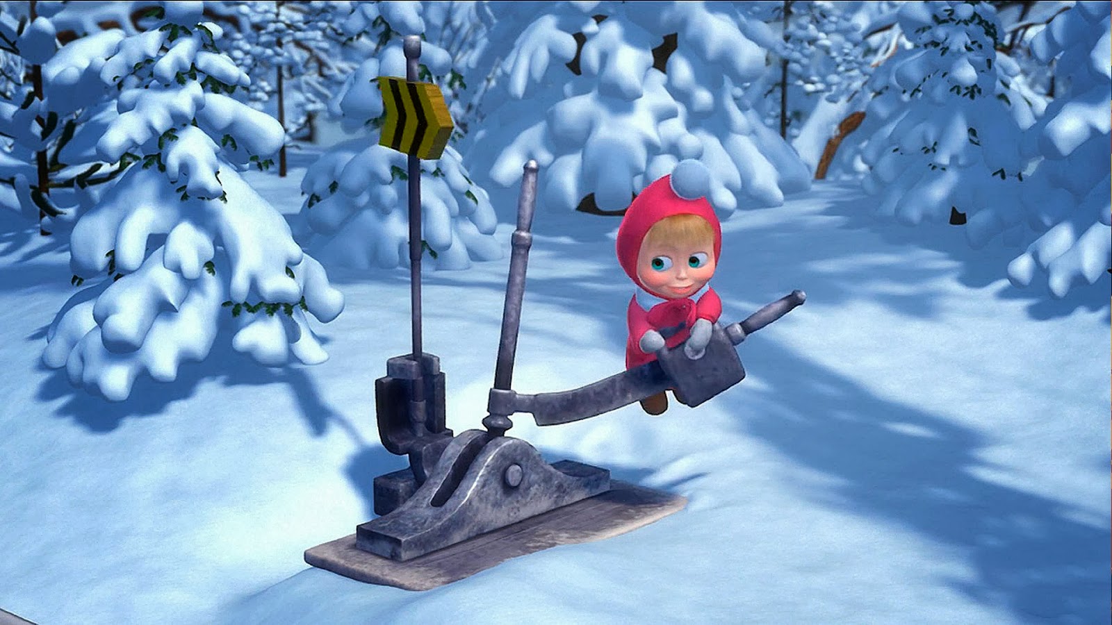 БИБЛИОЛУЖАЙКА Маша и медведь.С Новым годом!