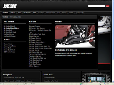 VANCE & HINES, WEBSITE