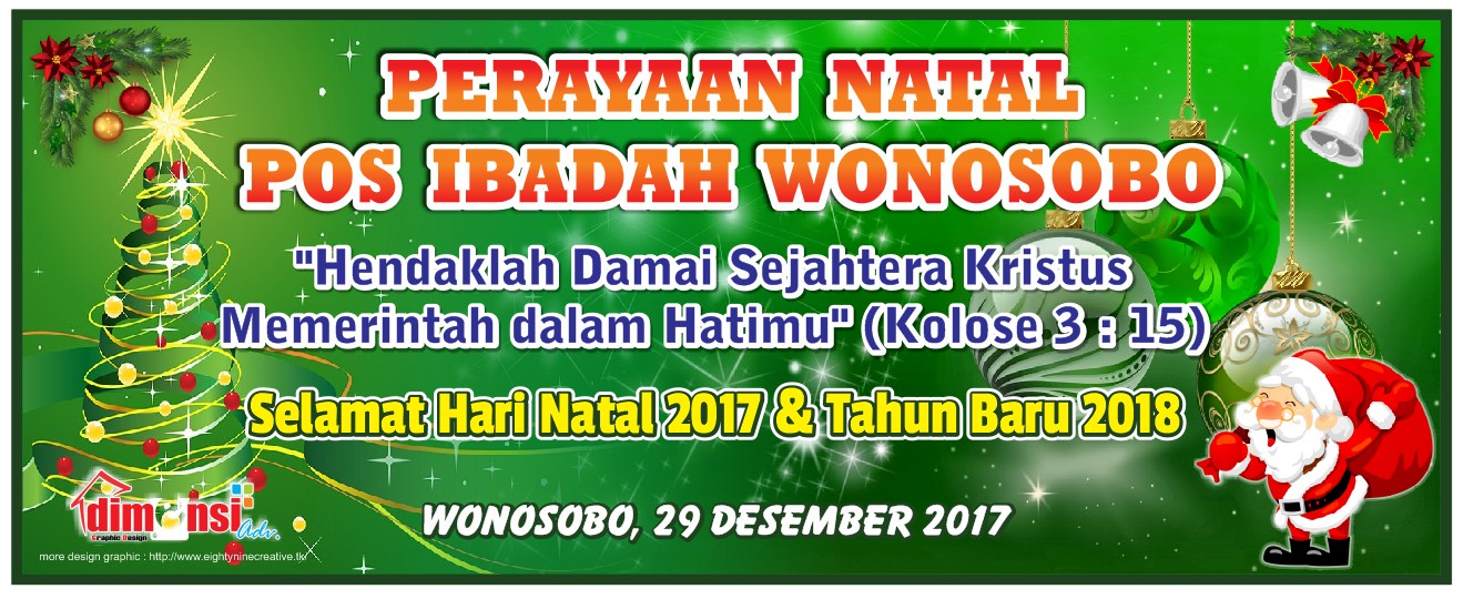 Contoh Spanduk Natal 2017 dan Tahun Baru 2018 DIMENSI Contoh Spanduk Natal 2017 dan Tahun Baru 2018 DIMENSI
