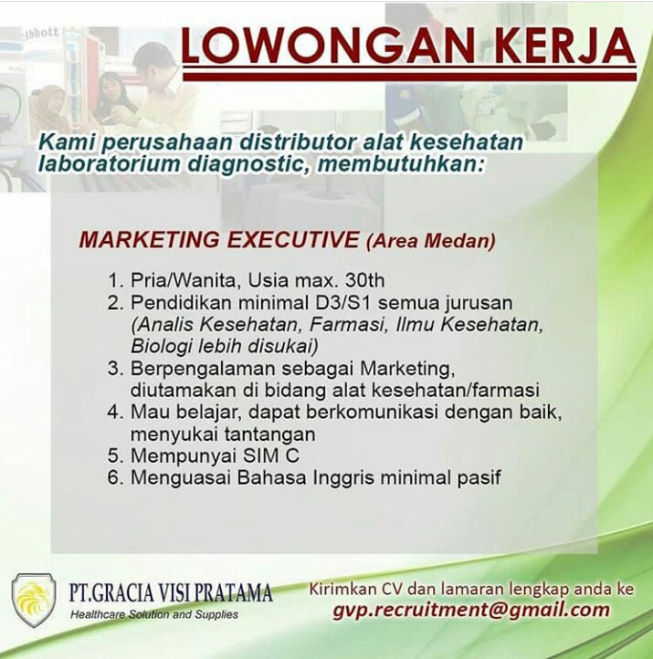 Lowongan Kerja Pt Gracia Visi Pratama 2019 Medan Loker Medan Desember 2019
