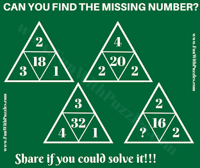 Logic Triangle Puzzle Math Question to Challenge Your Brain