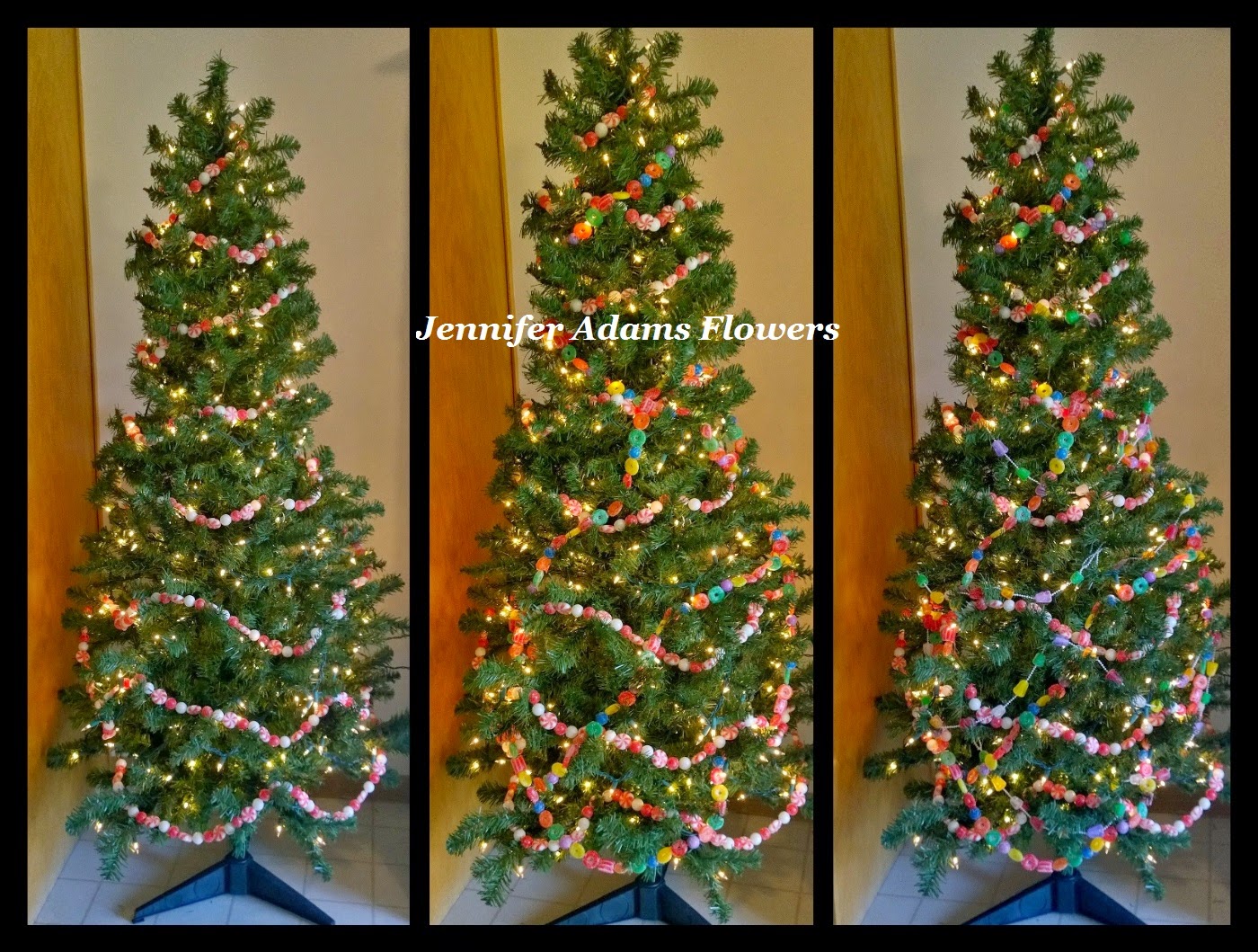 Jennifer Adams Flowers Christmas Candy Tree (2014)