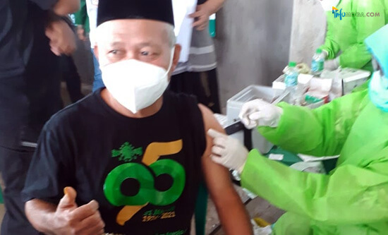 Vaksinasi, Vaksin Covid-19, MWC NU Moga, Warga NU, NU Kecamatan Moga, Pemalang