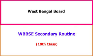 West Bengal Madyamik/10th Pariksha Time Table West Bengal Madyamik/10th Pariksha Time Table