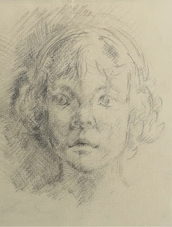 Edith Lafay dessin  portrait mine de plomb Caroline
