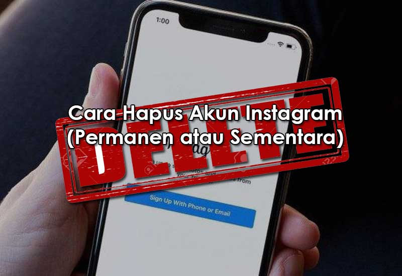 Cara Hapus Akun Instagram Secara Permanen atau Sementara Denpono Blog