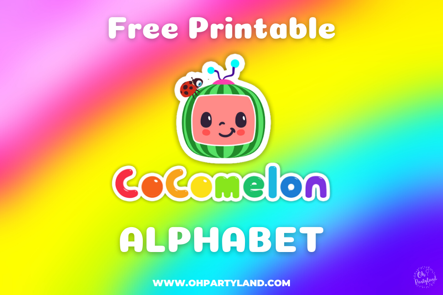 Cocomelon Alphabet Printable - oh partyland