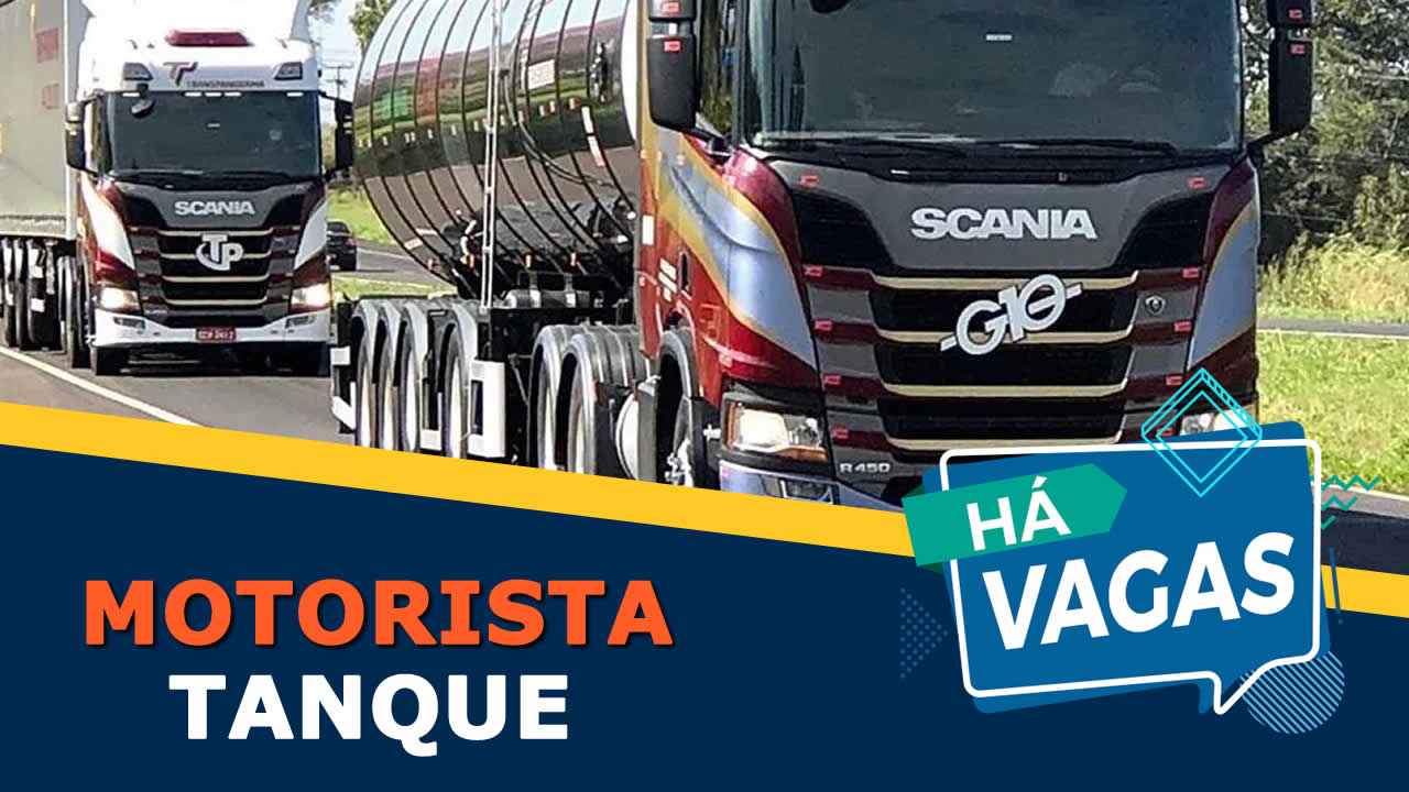 vaga para motorista Tanque