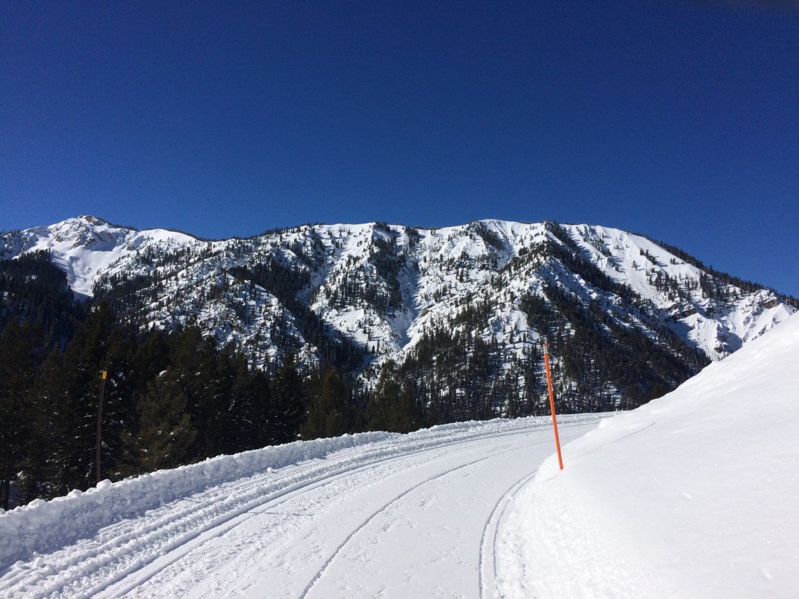 The Road Goes Ever On Snowmobiling Greys River, Alpine, Wyoming