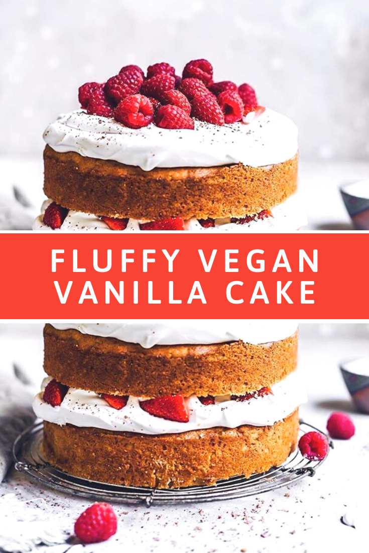 Fluffy Vegan Vanilla Sponge Cake