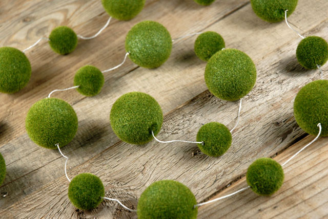 diy strung moss balls