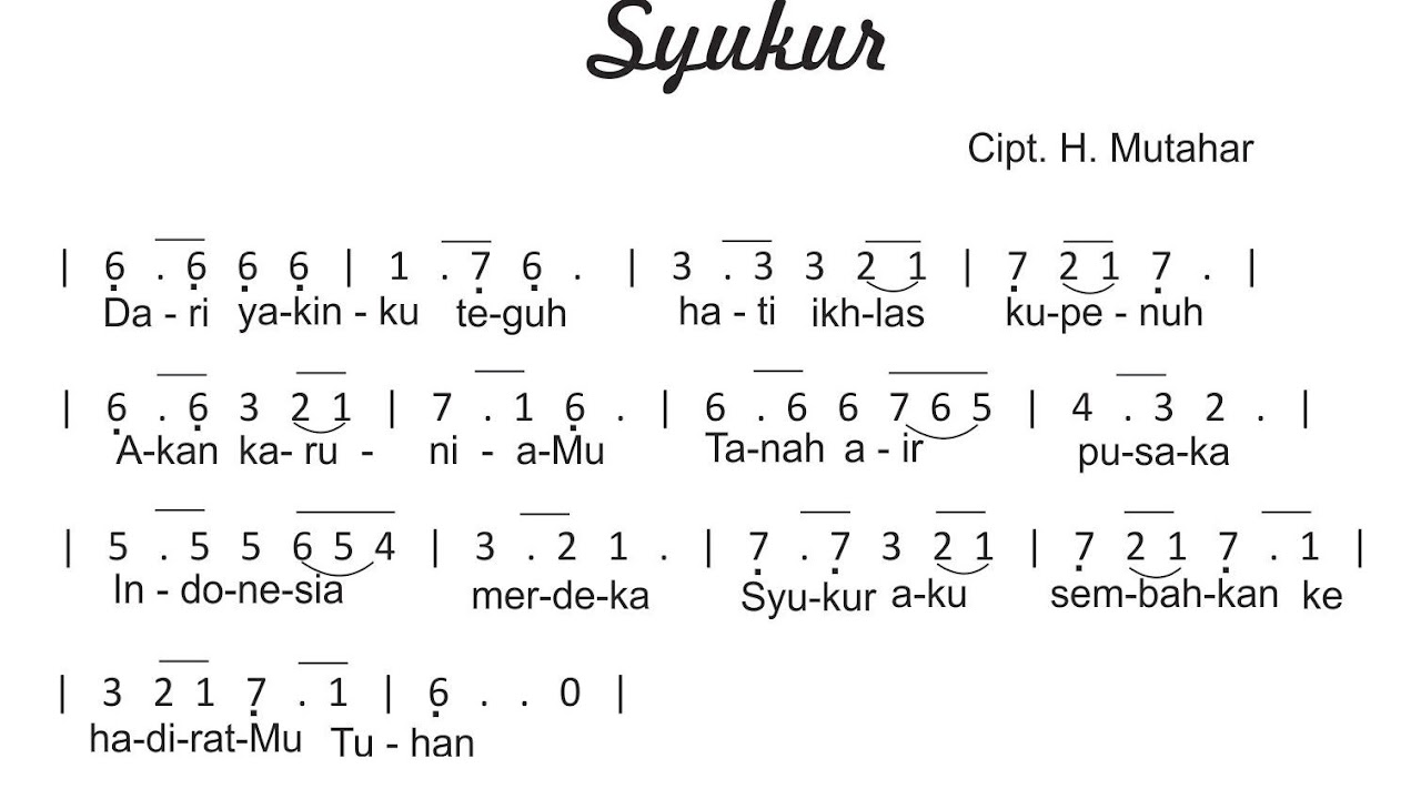 Not Angka Pada Lagu Gundul Gundul Pacul Yang Memiliki Nilai 12 Adalah Not
