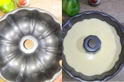 tranfer-the-cake-batter-to-the-cake-pan