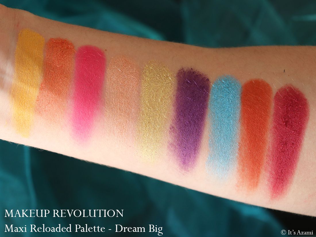 Makeup Revolution Maxi Reloaded Eyeshadow Palettes Review Swatches Avis - Paris London Makeup Artist Beauty Blogger Youtuber - Dream Big - Big Big Love - Monster Mattes - Large it Up It's Azami Makeup Revolution Maxi Reloaded Eyeshadow Palettes Review Swatches Avis - Paris London Makeup Artist Beauty Blogger Youtuber - Dream Big - Big Big Love - Monster Mattes - Large it Up It's Azami